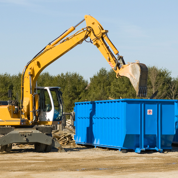 what are the rental fees for a residential dumpster in Auburn PA